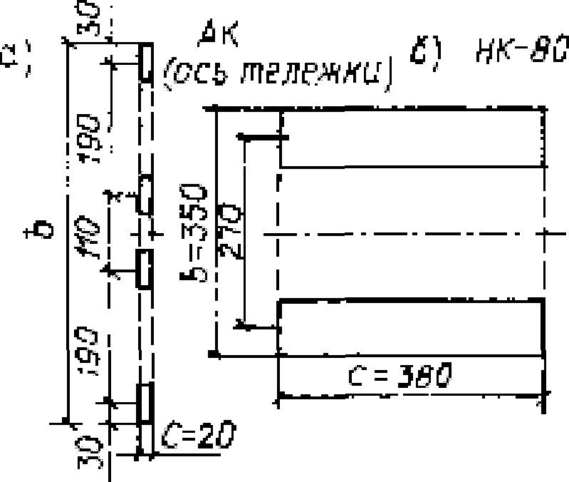 Определение усилий в элементах концевой опоры