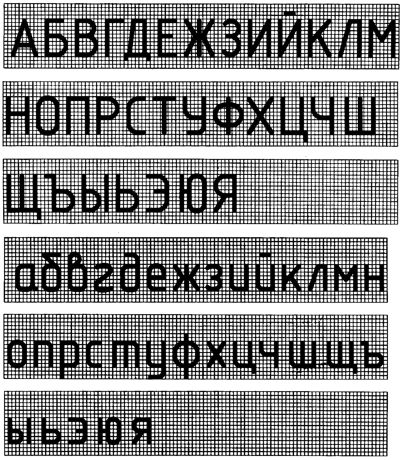 3. Русский алфавит (кириллица)