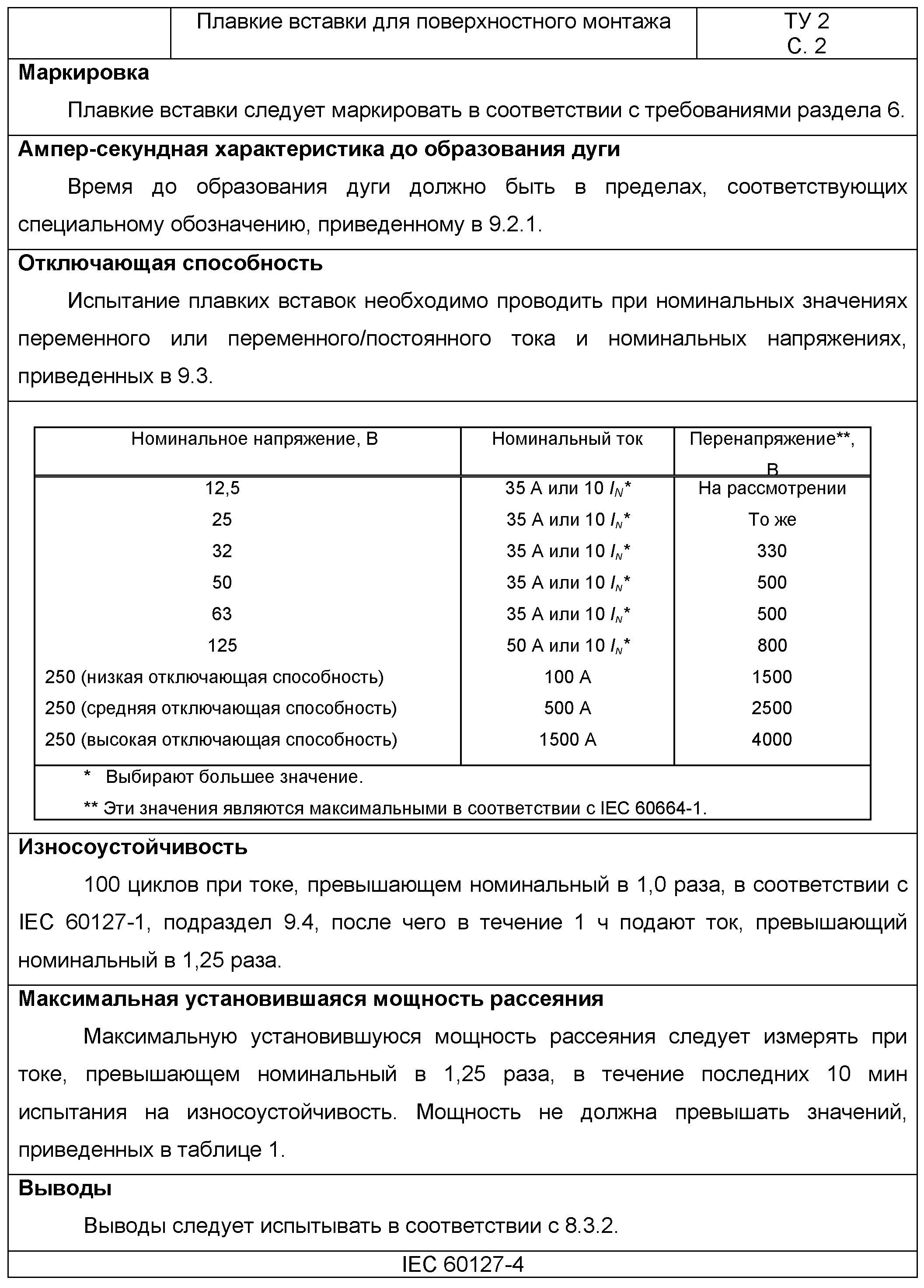 10. Технические условия