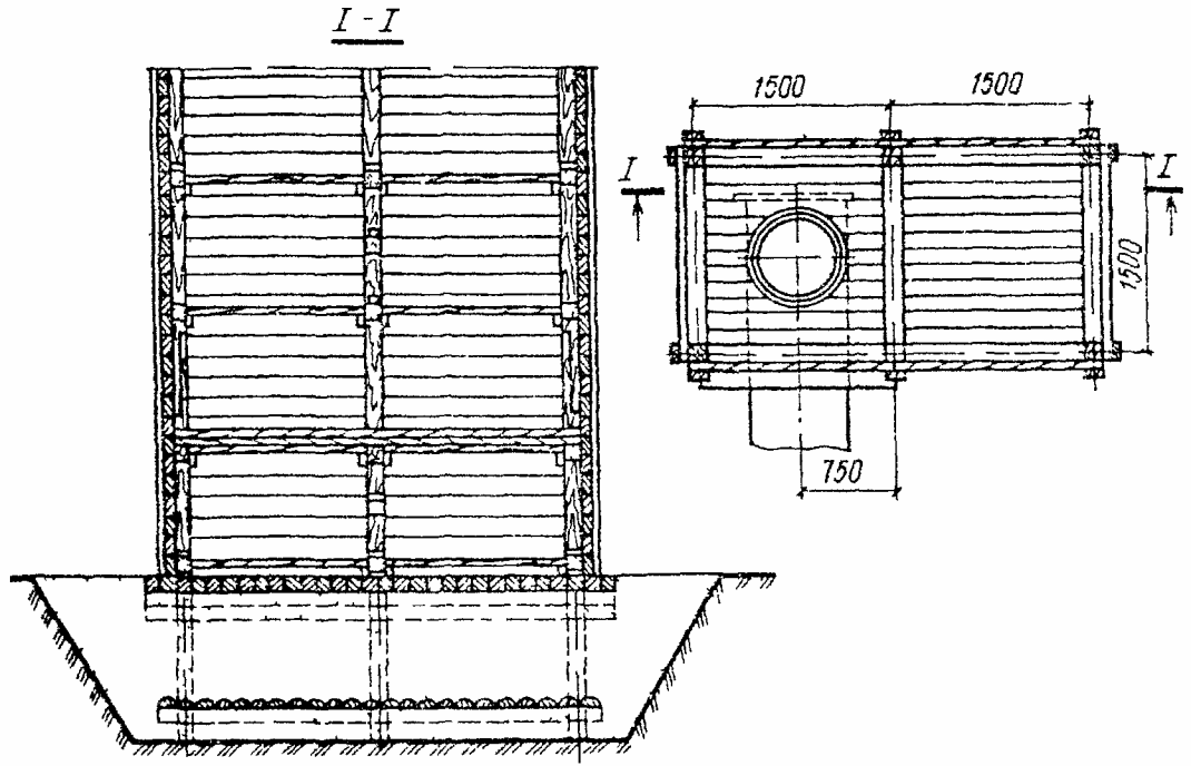 § Е2-2-19. Устройство водосбросных колодцев (рис. 6 - 9)