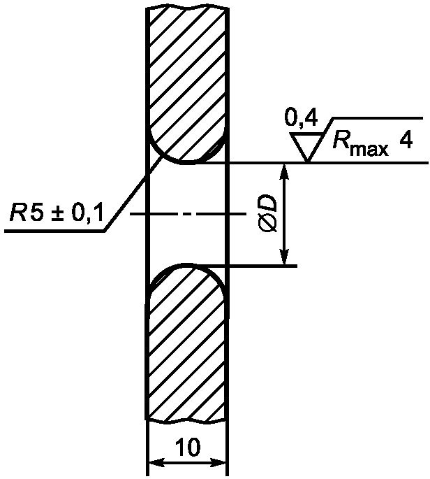 5.3. Диаметр каната D