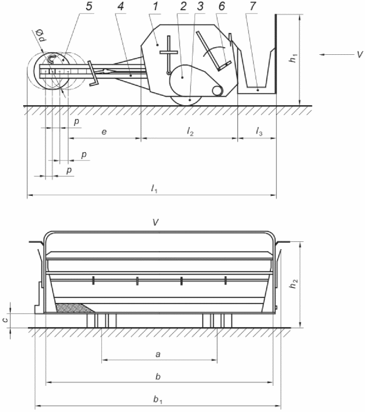5.3 Прицепной разбрасыватель щебенки