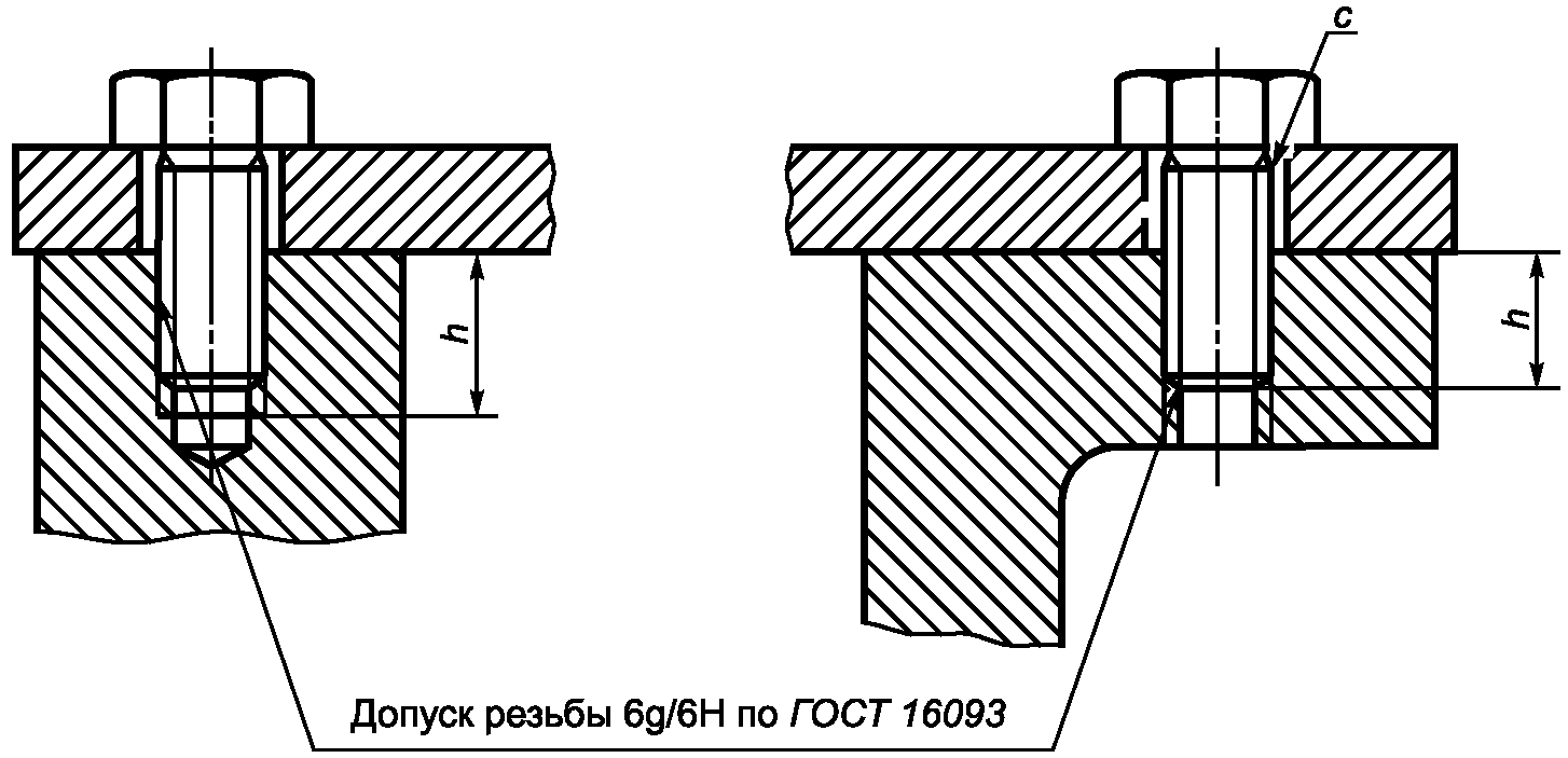 9.3. Отверстия для специальных крепежных деталей