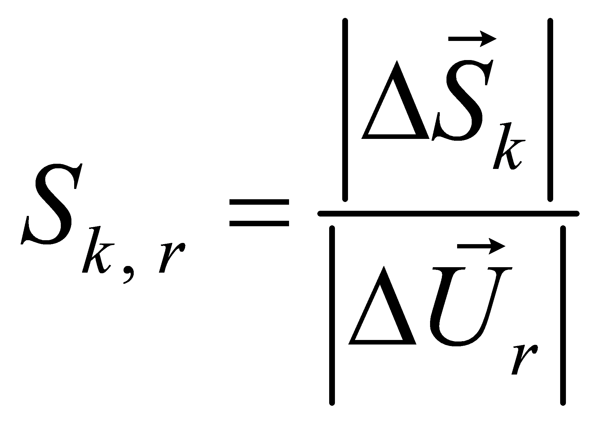 , kkrrSSUΔ=Δrr