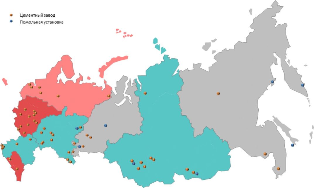 1.1 Количество предприятий, их географическое расположение