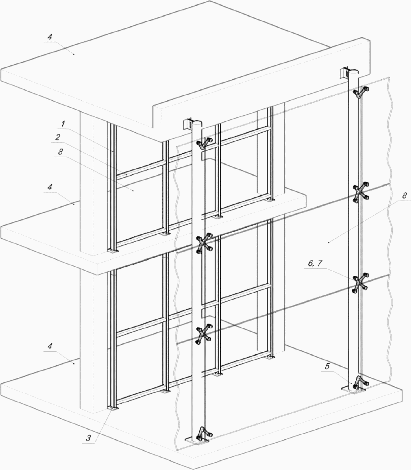 3. Классификационная структура конструкций фасадных светопрозрачных