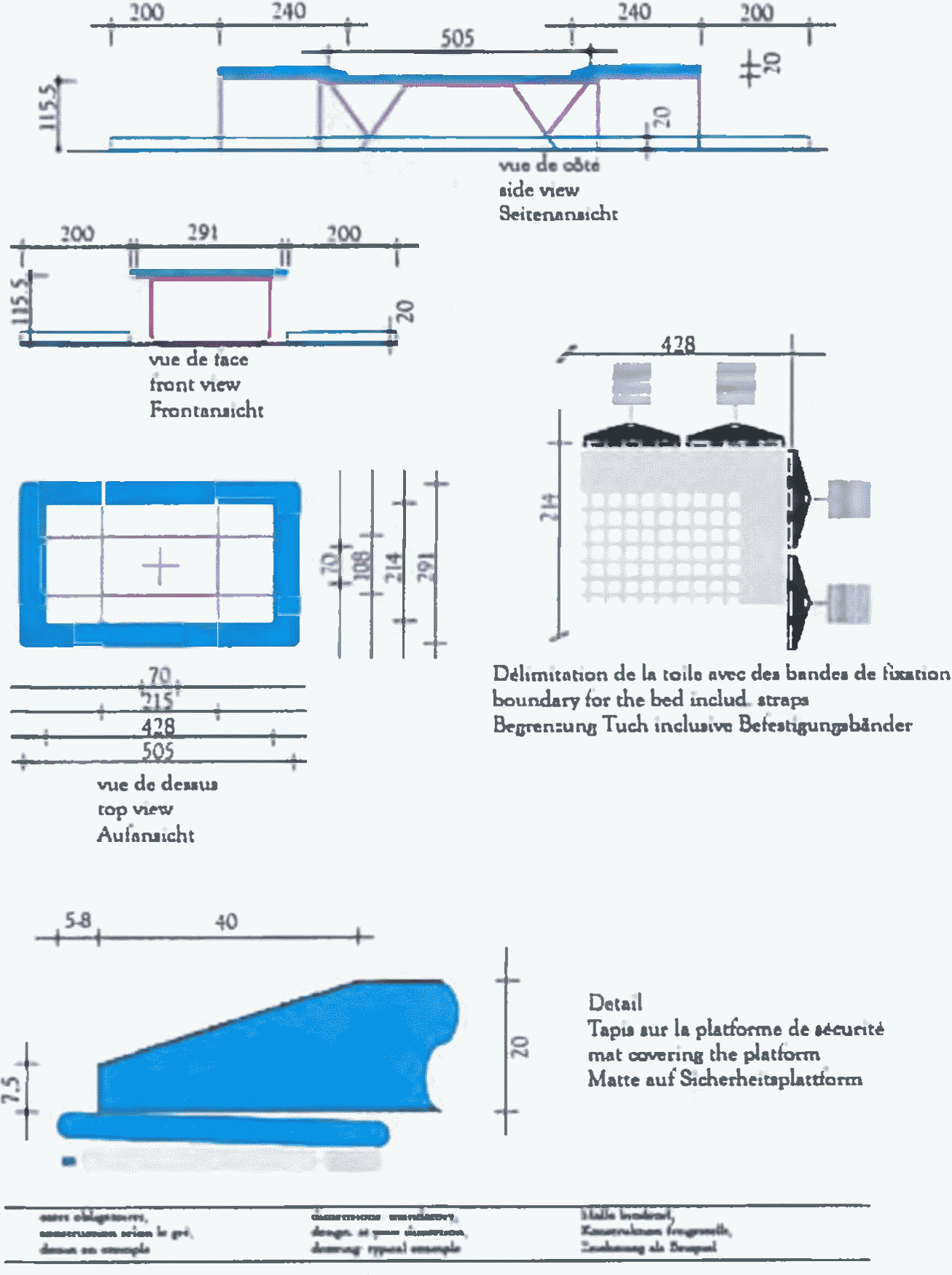 Зал гимнастический. Прыжки на батуте