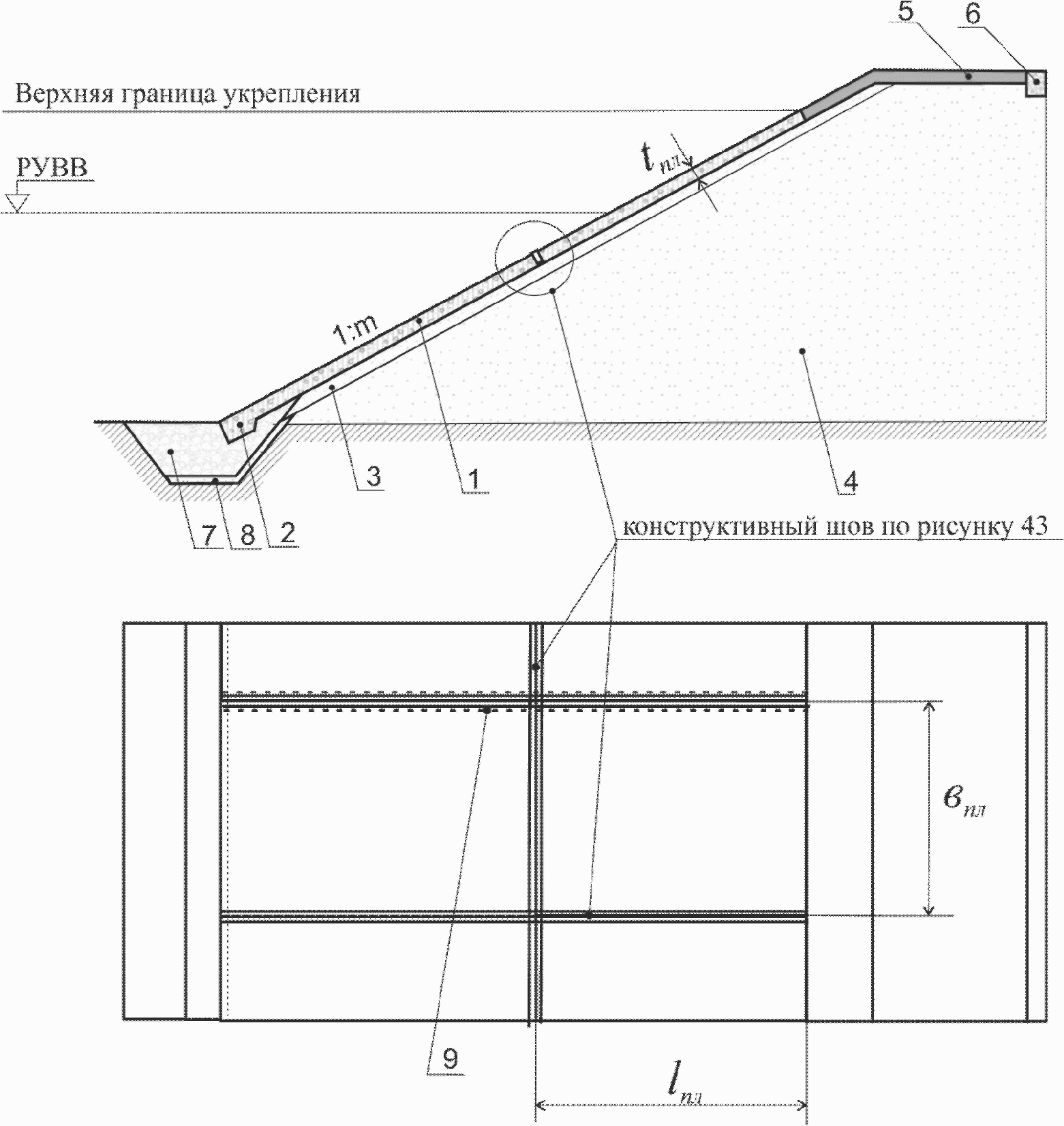 13. Конструкции со сплошным бетонным покрытием (ТИП VII)