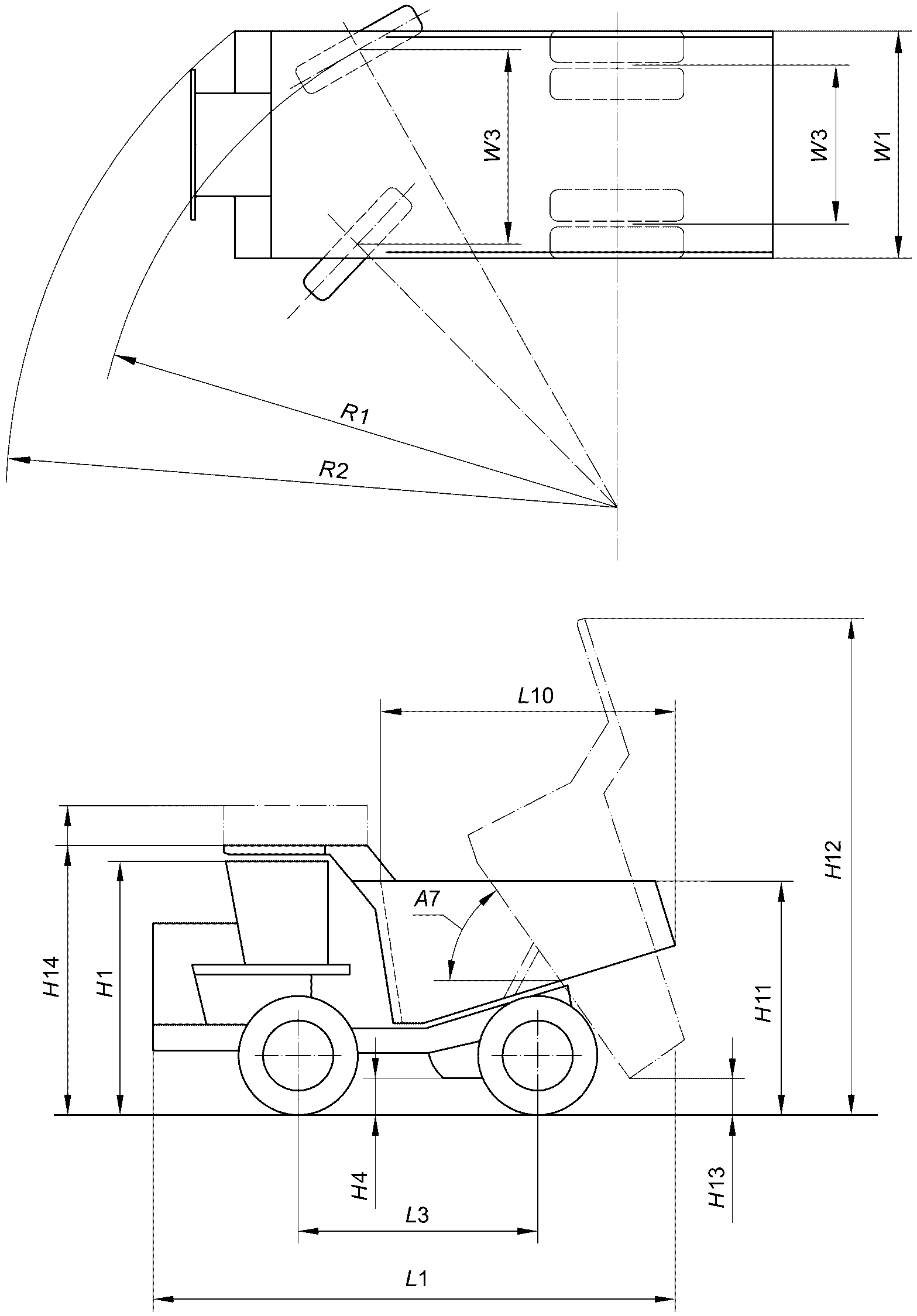 4.2 Габаритные размеры (см. ISO 6746-1)