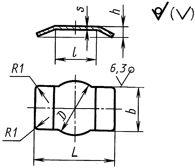 4. Конструкция и размеры пружины (дет. 3)