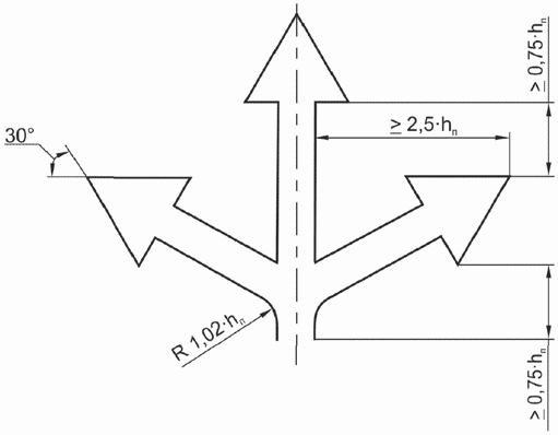 4.5.4. Форма, размеры, размещение стрелок