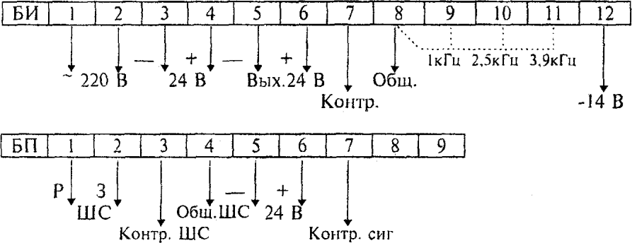 3.4 Схемы внешних соединений извещателей