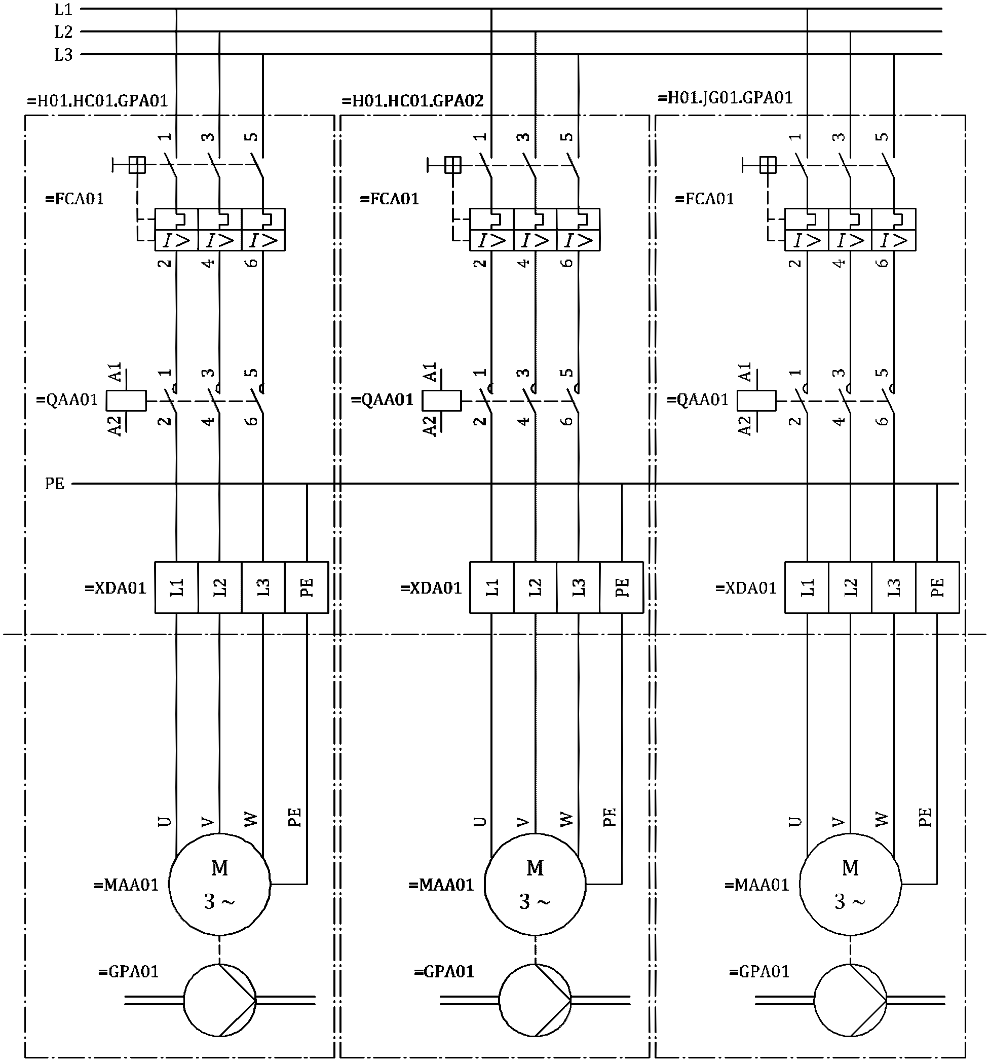 B.3.7 Система электропитания насосных установок