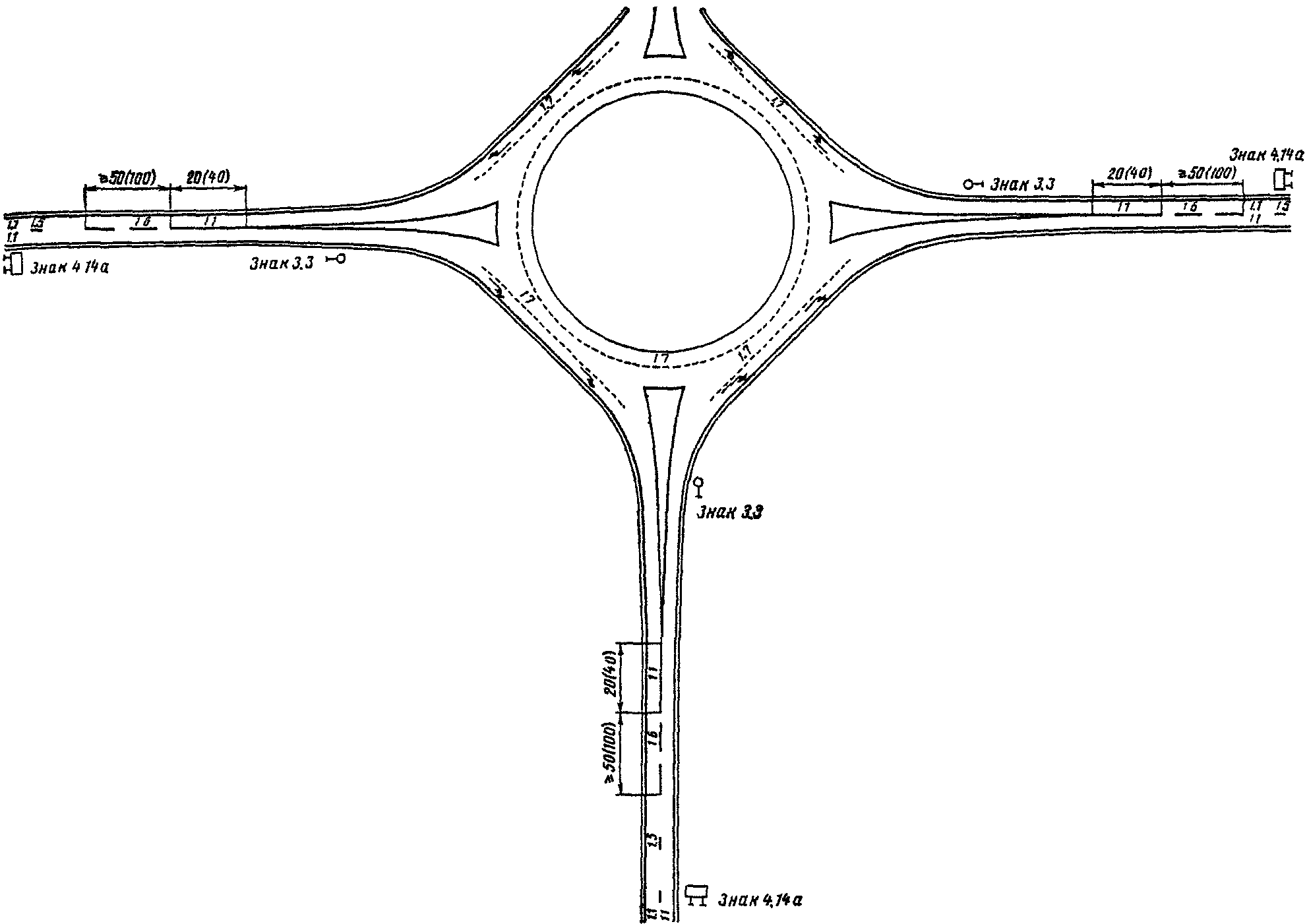 2. Пересечение дорог II категории