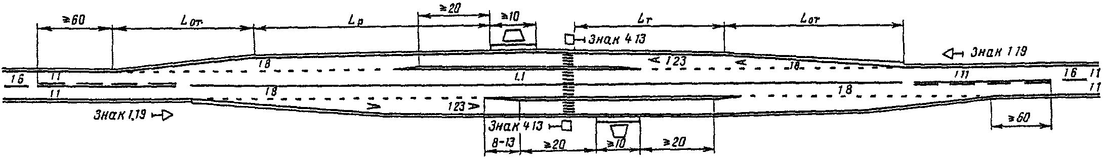 2. Остановки на дорогах II и III категорий