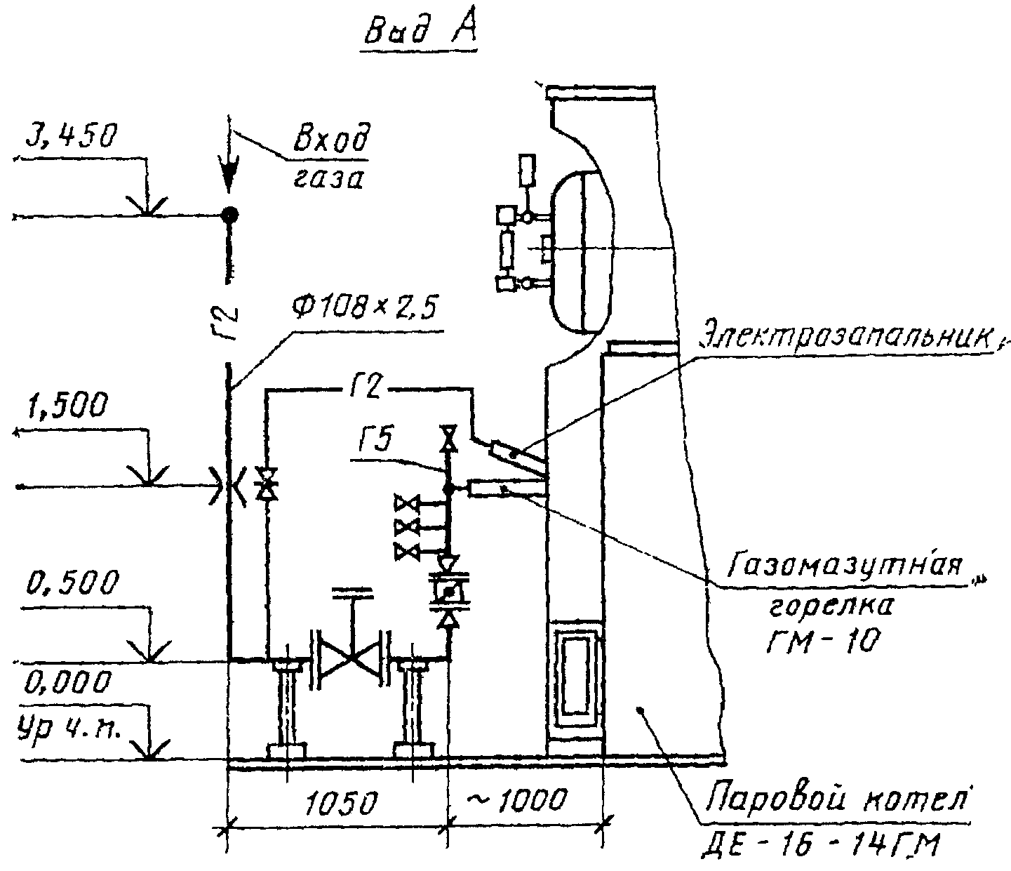 3. Чертежи расположения газопроводов и оборудования
