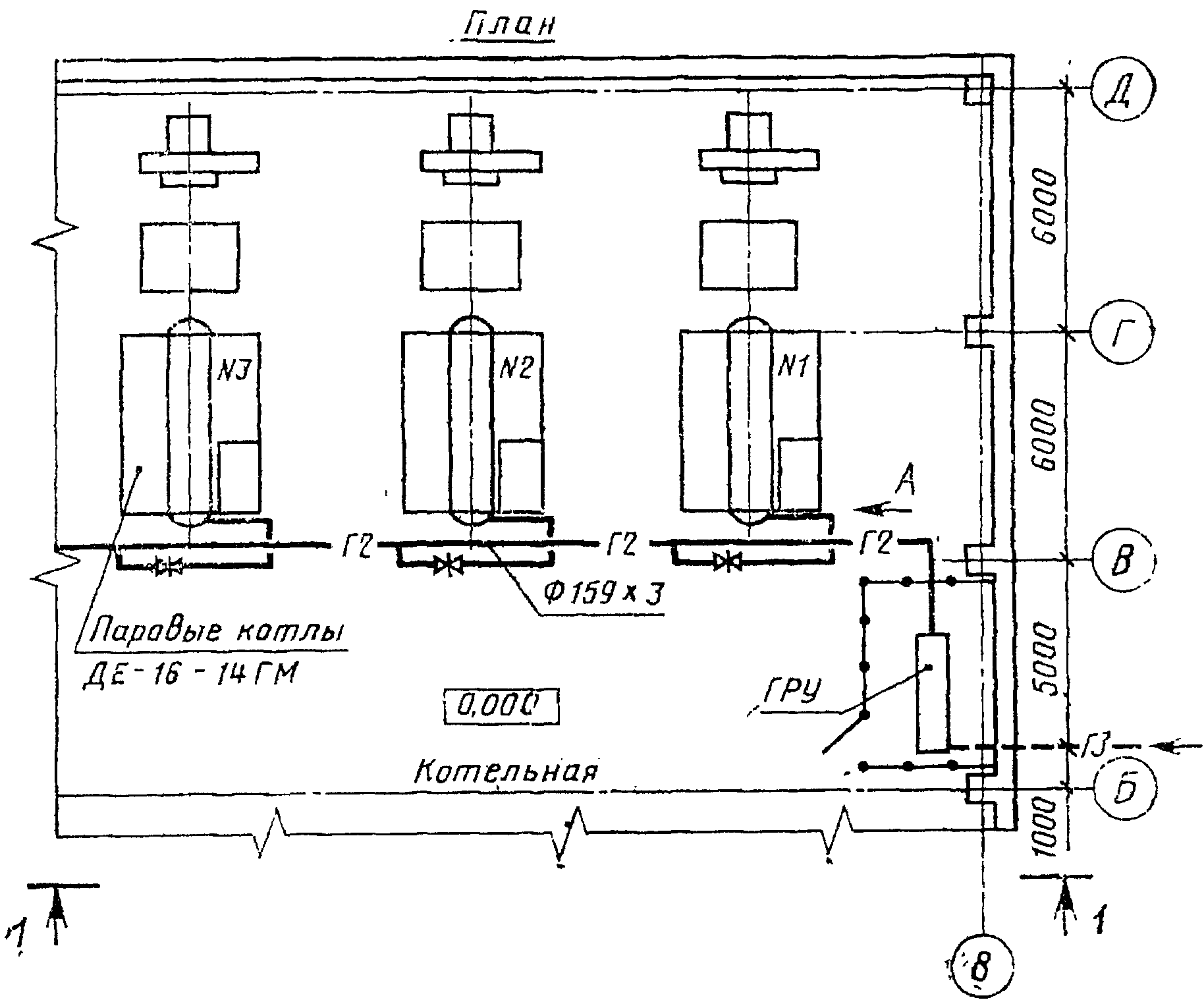 3. Чертежи расположения газопроводов и оборудования