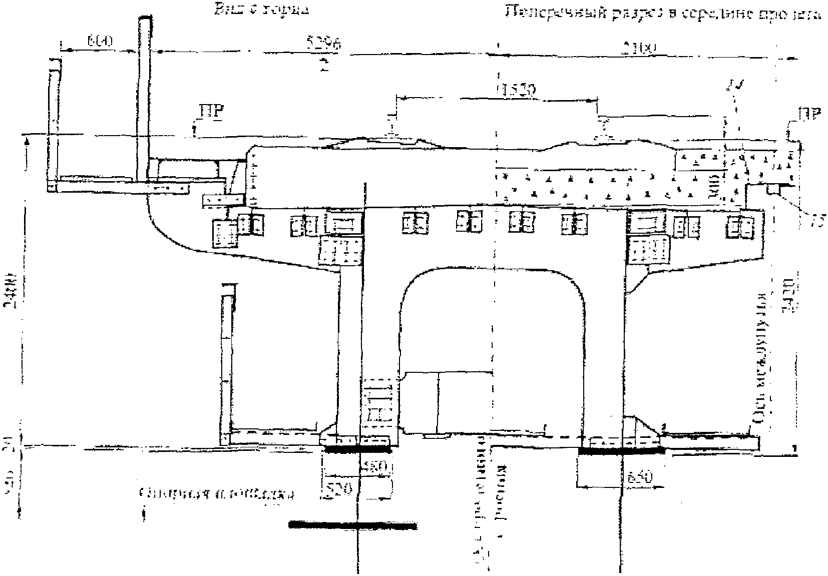 2. Мостовое полотно с ездой на балласте