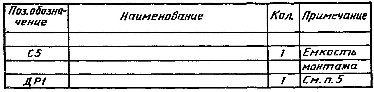 2.6. Перечень элементов