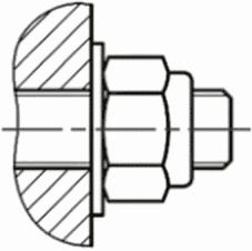 4.3 Стопорение гайкой