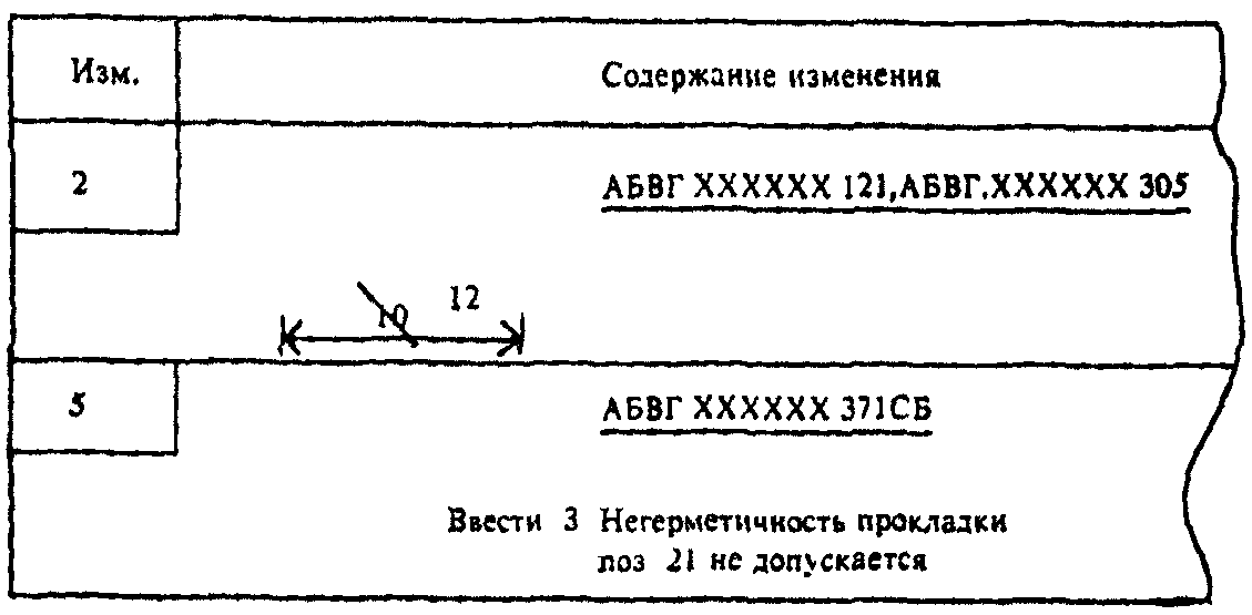 1. Извещение об изменении