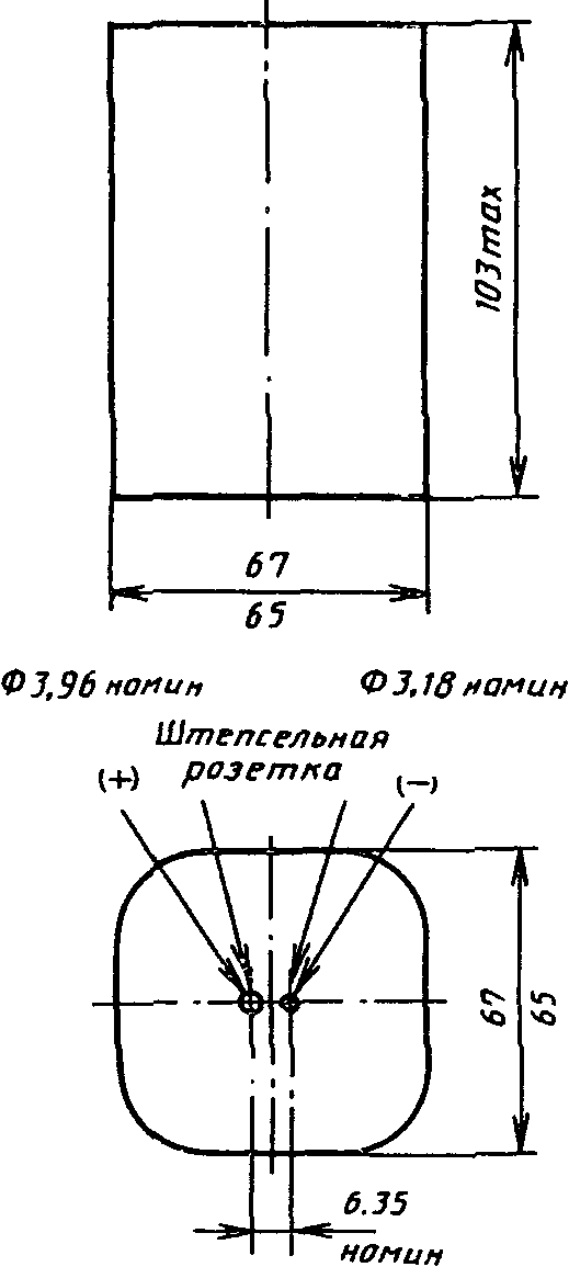 1. Основные параметры и размеры элементов и батарей
