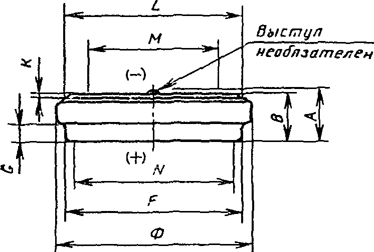 1. Основные параметры и размеры элементов и батарей