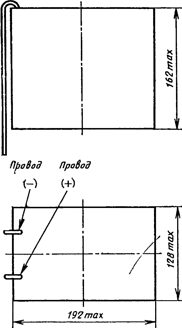 1. Основные параметры и размеры элементов и батарей